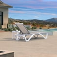 thumbnail image 3 of PURPLE LEAF Patio Chaise Lounge Chair Set Outside Aluminum Plastic Stackable Tanning Outdoor Lounger with Side Table for Pool Sunbathing Beach Deck Outside, Khaki, 3 of 8