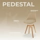 thumbnail image 3 of Sillas de Comedor Modernas con Asiento Acolchado de Diseño Minimalista Tipo Eames Pedestal - Sillas Ergonomicas Acojinadas con Estructura de Madera Ideales para Interior Set de 4 Piezas, 3 of 5