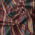 thumbnail image 7 of Ambesonne Ethnic Valance & Curtain, Traditional Small Ornament, 55"x30", Burgundy Emerald Orange, 7 of 7