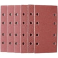 thumbnail image 1 of 30 hojas de lija 40/60/80/120/180/240 almohadillas de lija de velcro de grano 8 agujeros papel de lija lijadora rectangular ajuste (7,25 "x 3,75") JAMW Sencillez, 1 of 5