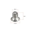 thumbnail image 3 of Uxcell #6-32 x 13/64" Phillips Flat Head Screws Fastener Nickel Plated 120 Pack, 3 of 5