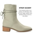 thumbnail image 2 of Journee Collection Womens Vannder Block Heel Faux Leather Ankle Boots, 2 of 6