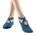 thumbnail image 3 of Babcutegg Pilates Socks for Women Yoga Non-Slip Comfortable and Breathable Athletic Wear with Straps Gym Wear Womens Athletic Wear Blue Size Free Size, 3 of 6