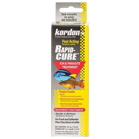 Cure Fish - Kordon Rapid Cure Ich & Parasite Treatment 4 oz - (Treats 2,000 Gallons)