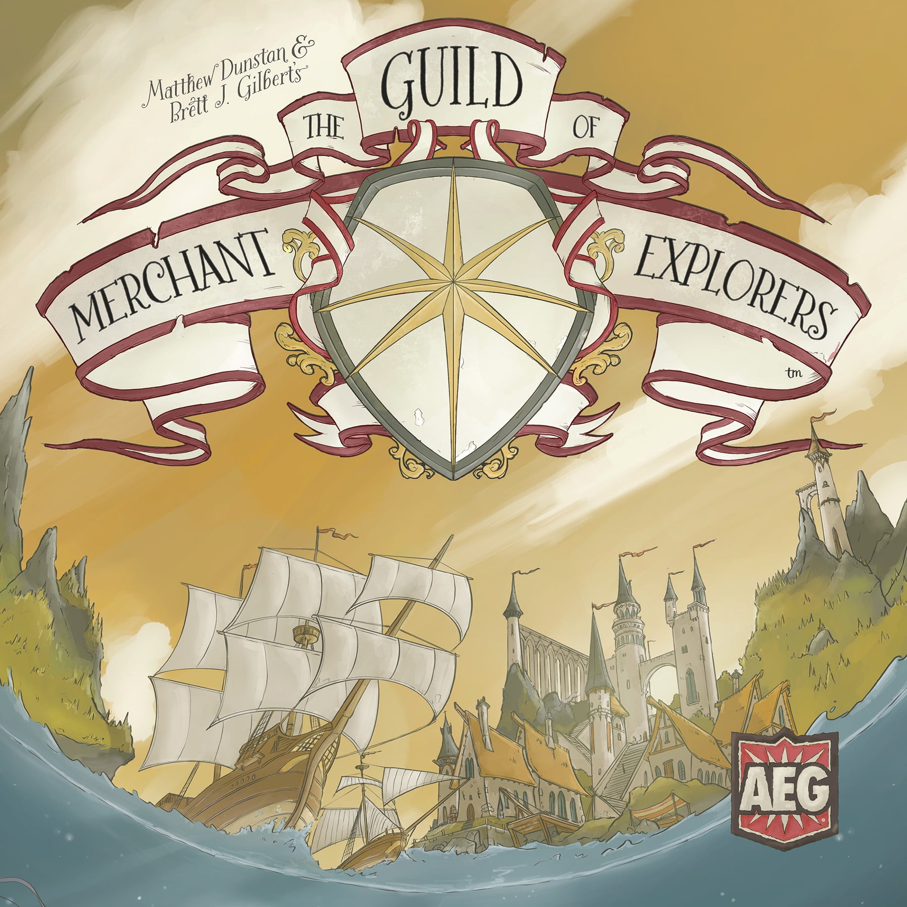 AEG: The Guild of Merchant Explorers - Strategy Board Game, 1-4 Players, Ages 14+, 45 Min Play Time