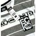 thumbnail image 3 of Ecko Unltd Men's T-Shirt All Over Logo Print Striped Short Sleeve Tee (Small, White/Grey Marled), 3 of 4
