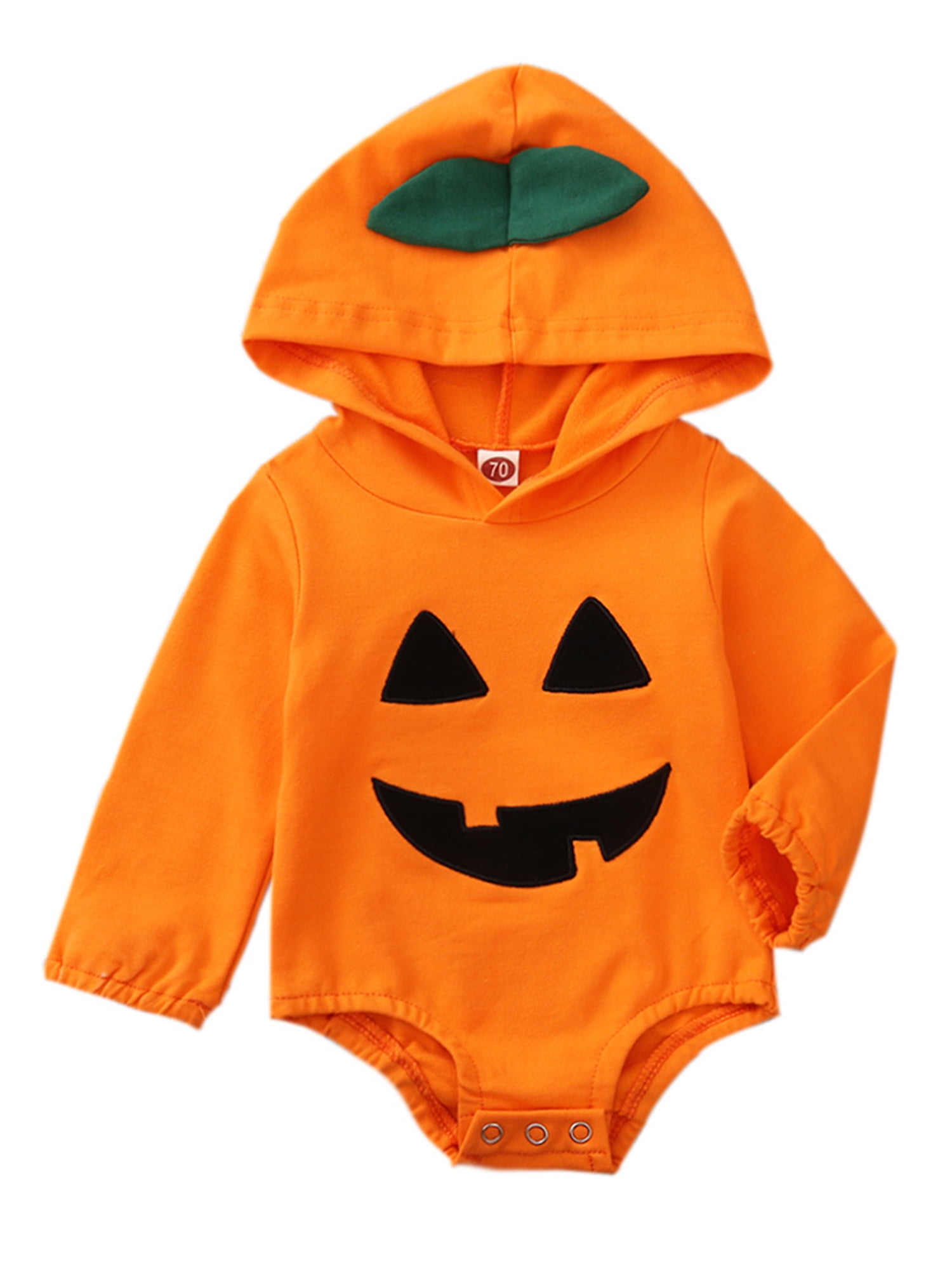 Kids Baby Girls boy Halloween Pumpkin Romper Costume Bodysuit Jumpsuit Outfits