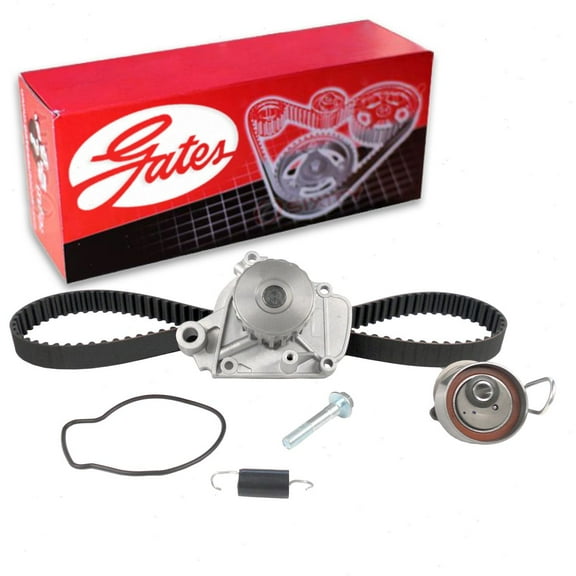 Gates PowerGrip Timing Belt Kit w Water Pump compatible with Honda Civic 1.7L L4 2001-2005