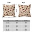 thumbnail image 2 of Pofeuu Valentine'S Day Rose Print Double-sided plush pillowcase Square Throw Pillow Covers Pillows Cover for Living Room Bedroom Sofa Couch Cushion Cover（No pillow core）-24"x24", 2 of 7