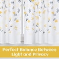 thumbnail image 4 of Ashion Curtains Set Floral Pattern Curtains for Kitchen Cafe Curtains Rod Pocket Half Window Curtain, 26" W x 24" L Set of 2, 4 of 8