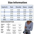 thumbnail image 2 of BDPORKAS Going Out Tops for Women Fall Long Sleeve Lightweight Tops Ribbed Knit V Neck Shirts Spring Trendy Travel Clothes Purple, 2 of 5