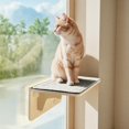 thumbnail image 1 of Repisa para Ventana de Gato Pecute 2-en-1 con Estantes de Pared y Hamaca, 1 of 9
