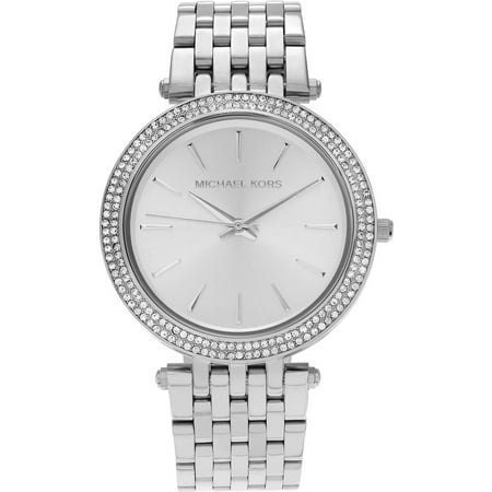 Michael Kors Women's Stainless Steel MK3190 Crystal Bezel Dress Watch, Link Bracelet