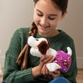 thumbnail image 5 of Pound Puppies Newborns Cream with Brown Ears Plush (Hungry), 5 of 6