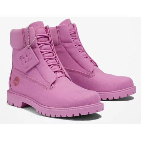 Timberland x Pangaia TB0A5XYF661 Women's Pink 6-Inch Waterproof Ankle Boots C811 (7.5)