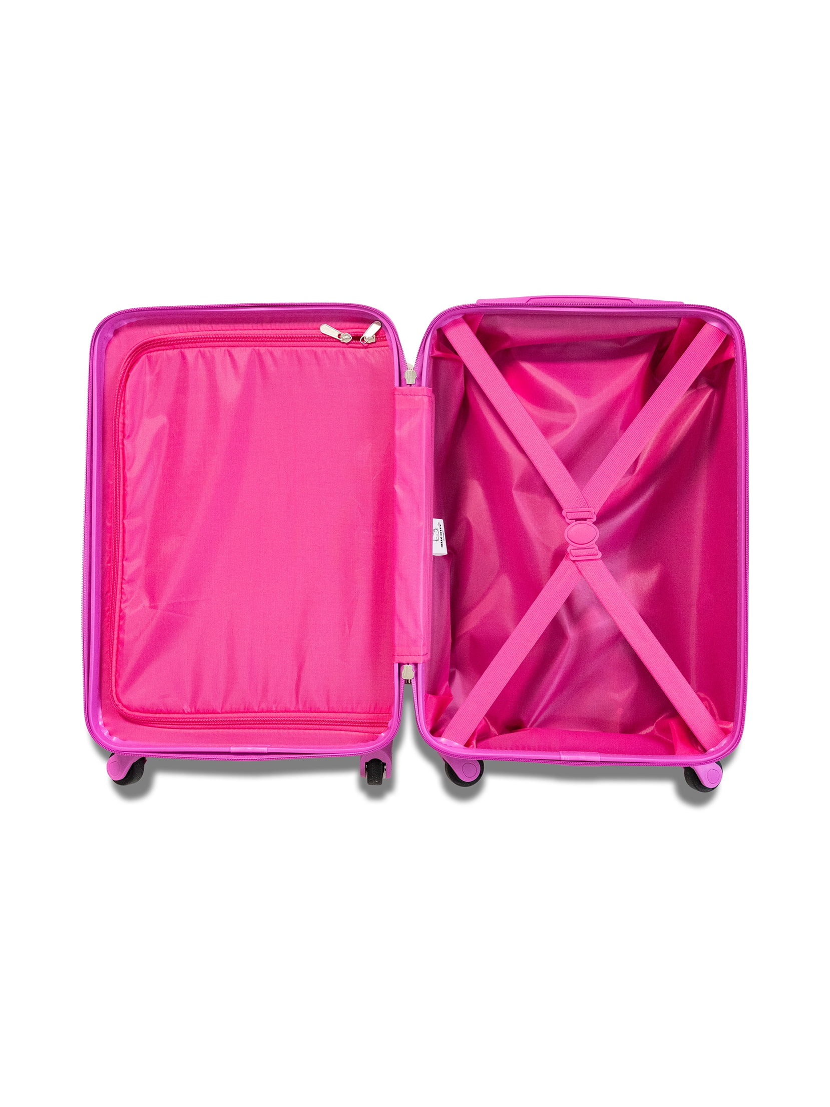Kid's Sanrio Hello Kitty Character 18" Carry on Hardside ABS Spinner Luggage Suitcase, Pink