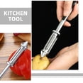thumbnail image 3 of IDEANATEGRATE Pelador Multifuncional De Vegetales Y De Con Plata, 3 of 8