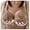 Yellow, variant on VerPetridure Strapless Bras for Women Women Leopard-Print Front Buckles Underwear No Steel Ring Close Bra