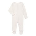 thumbnail image 2 of Wonder Nation Baby Gender Neutral Zip Front Footed Sleep N Play Pajamas, 2-Pack, Sizes Preemie-6/9 Months, 2 of 3