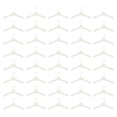 thumbnail image 3 of Miangastore Mini Clothes Rack White Plastic For Birthday Gift 100Pcs 2.2x1.2x0.04In, 3 of 9