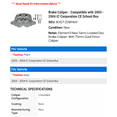 thumbnail image 2 of Brake Caliper - Compatible with 2003 - 2004 IC Corporation CE School Bus, 2 of 2