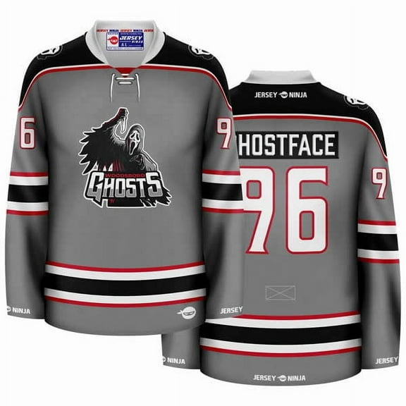 Woodsboro Ghosts Ghostface Hockey Jersey