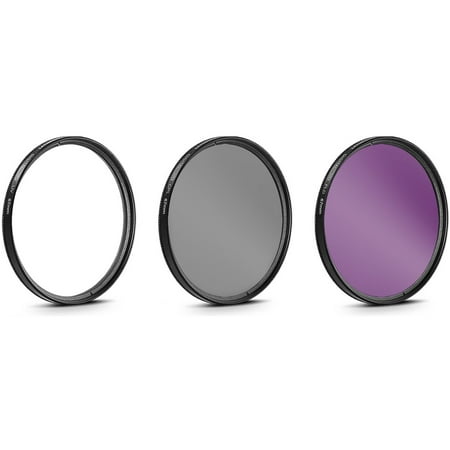 General Brand 67mm UV, Polarizer & FLD Deluxe Filter Kit 3 Set w/ Carrying