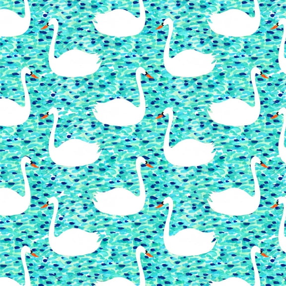 Swan Lake Pattern Premium Roll Gift Wrap Wrapping Paper