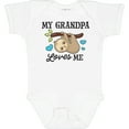 thumbnail image 3 of Inktastic My Grandpa Loves Me with Sloth and Hearts Boys or Girls Baby Bodysuit, 3 of 5