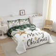 thumbnail image 3 of Merry Christmas Bedding Set,Rustic Christmas Tree Comforter Sets Twin Size,Christmas Tree Stars Bed Set,Happy Winter Holiday Down Comforter, 3 of 7