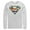 White, variant on Men's Superman Logo Retro Stripe  Long Sleeve Shirt White Large