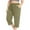 B_Green, variant on Womens Plus Size Capris with Pockets Summer Soft Baggy Casual Elastic Waist Cargo Pants Black Size 5XL