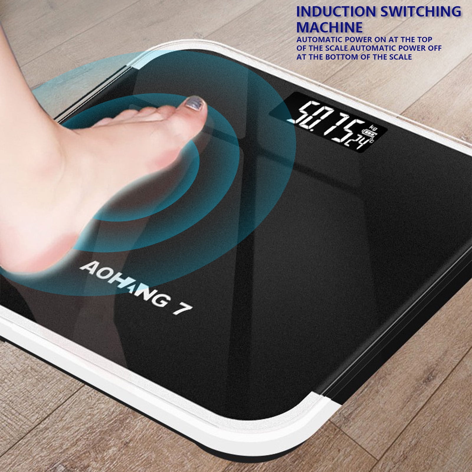 Qholemyo Digital Scales For Body Weight Sleek Bathroom Scale Portable Weighing Scale For Indoor Household And Business