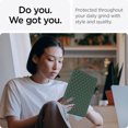thumbnail image 2 of Allytech Case for iPad 9th/8th/7th Generation 10.2" 2021/2020/2019, Slim Luxury Diamond Pattern [Camera Protection] Shockproof Soft TPU Back Case - Green, 2 of 7
