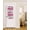 Pink, variant on Sage Green Blackout Curtains, French Door Curtains for Door Window, Modern Abstract Grey Striped Art Privacy Drapery for Patio/Sidelight Doors, 1 Panel with Tieback, 25 x 40 Inches