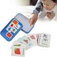 thumbnail image 3 of Educational Card, Cognitive Card Toy Safe Durable Equipped Storage Box  For Gift Green 30pcs Card,Blue 30pcs Card,Pink 56pcs Card, 3 of 8