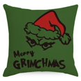 thumbnail image 2 of Funda de almohada de El Grinch. 45 x 45 cm, juego de 4 fundas de almohada de Papá Noel, funda de almohada de felpa corta navideña para sofá decorativo, decoración de cama para el hogar, 2 of 5