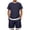Z244-Grey, variant on Boy Outfits Retro Athletic Elastic Waist Shorts Plain Style Breathable Drawstring Waist Shorts 2 Pieces Kid Summer Outfits Set