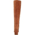 thumbnail image 3 of Sam Edelman Clarem Luggage Suede Block Heel Almond Toe Knee High Fashion Boots (Luggage, 6), 3 of 6