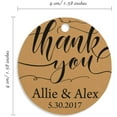 thumbnail image 5 of 100 PCS Customized Thank You Circle Hang Tags Personalized Wedding Favor Gift Tags, 5 of 5