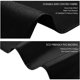 thumbnail image 4 of Funda protectora para tumbona, impermeable, resistente al viento, anti-UV, funda protectora para tumbona de tela Oxford 210D (200 x 75 x 40/80 cm), color negro, 4 of 5