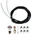 thumbnail image 3 of Zcargel Universal Rear Parking Brake Cable Kit, Emergency Electronic Brake Cables with Complete Hardware, Fits Custom Cars and Trucks, OE 330-9371, Includes Clevis, Adjusters, and Cable Supports, 3 of 12