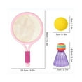 thumbnail image 4 of DEBGFS Children'S Badminton Racket Kindergarten Sports Outdoor Wholesale Tennis Racket Set 3-12 Years Old Parent-Child Toy Racket,Pink, 4 of 5