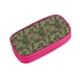 thumbnail image 2 of Uemuo Green Snake Skin Printed Pencil Pen Case, Portable Pencil Pouch with Zipper, Compact Stationery Bag Makeup Bag, Pencil Bag for Home Office, 2 of 9