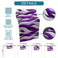 thumbnail image 6 of Purple White Moire Table Runner 72 Inches Long Farmhouse Dress Scarves, Modern Abstract Art Dining Tablerunner for Coffee Table/Kitchen Island/Party Décor, 13" x 72", 6 of 8