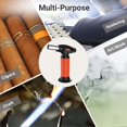 thumbnail image 3 of Butane Torch, Professional Kitchen Torch Lighter With Safety Lock and Adjustable Flame, Refillable Butane Torch Lighters, Torch Lighters Butane for Desserts,baking,bbq(butane Gas Not Included), 3 of 6