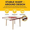 thumbnail image 4 of Valentine's Day Table Cloths for 5 Foot Rectangle Tables, Love Truck Balloons Red Plaid Beige Patio Waterproof Elastic Fitted Tablecloths, Washable Rectangular Table Cover for Camping, 4 of 8