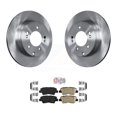 thumbnail image 1 of Transit Auto Rear Disc Brake Rotors and Ceramic Pads Kit for Car Hyundai Sonata Kia Optima K8A-101076, 1 of 11