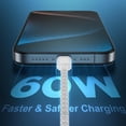 thumbnail image 2 of PinesC 2Pack USB C to USB C Charger Cable 2M+3M for 15 Charger Cable Braided 60W, USB-C to C Fast Charging Cable Type C Lead Long for 15/Pro Max/Pro/Plus/MacBook Pro/Air/iPad Pro/, 2 of 5