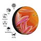 thumbnail image 4 of Balery Orange Flower Psychedelic Cubiertas para Neumáticos - Protector Resistente para Neumáticos de Camioneta, SUV, Remolque, Camper y RV-17 inch, 4 of 6